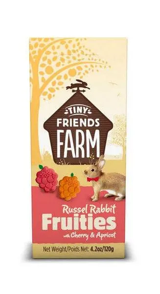 1ea 4.2 oz. Supreme Tiny Friends Farm Russel Rabbit Fruitees - Treats
